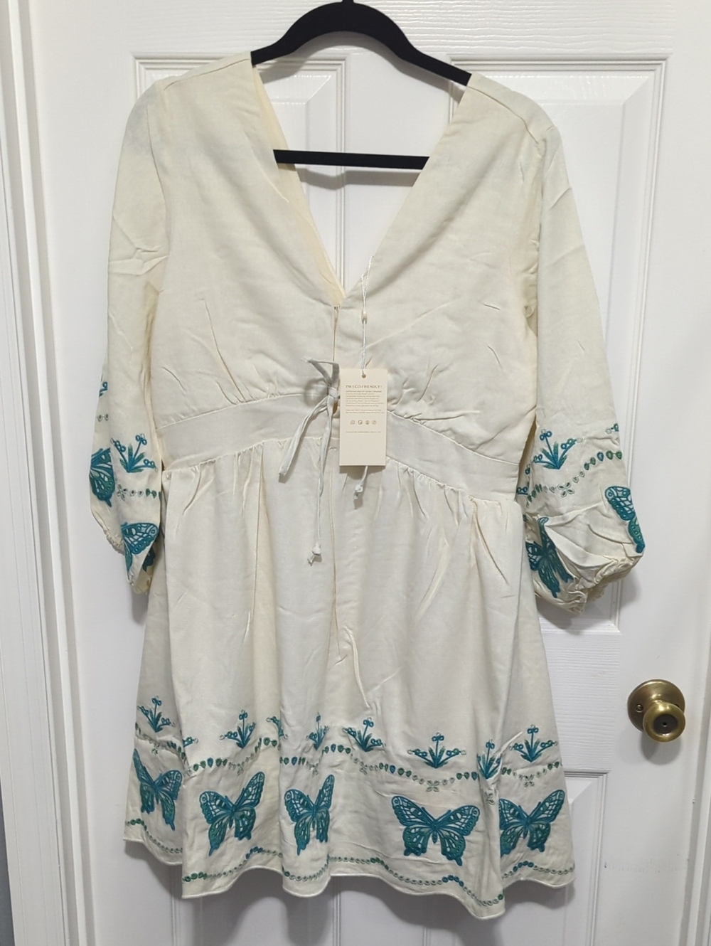 Supernatural By Secret Mission Embroidered Butterfly Gia Dress